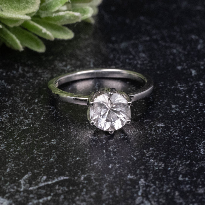 Phenakite Ring 6.30mm 0.80 ct Size 6 - InnerVision Crystals