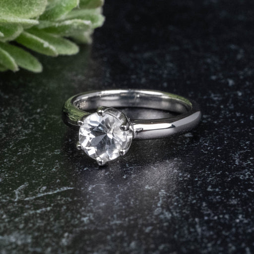 Phenakite Ring 6.30mm 0.85 ct Size 6 - InnerVision Crystals