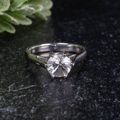 Phenakite Ring 6.60mm 0.90 ct Size 5 - InnerVision Crystals