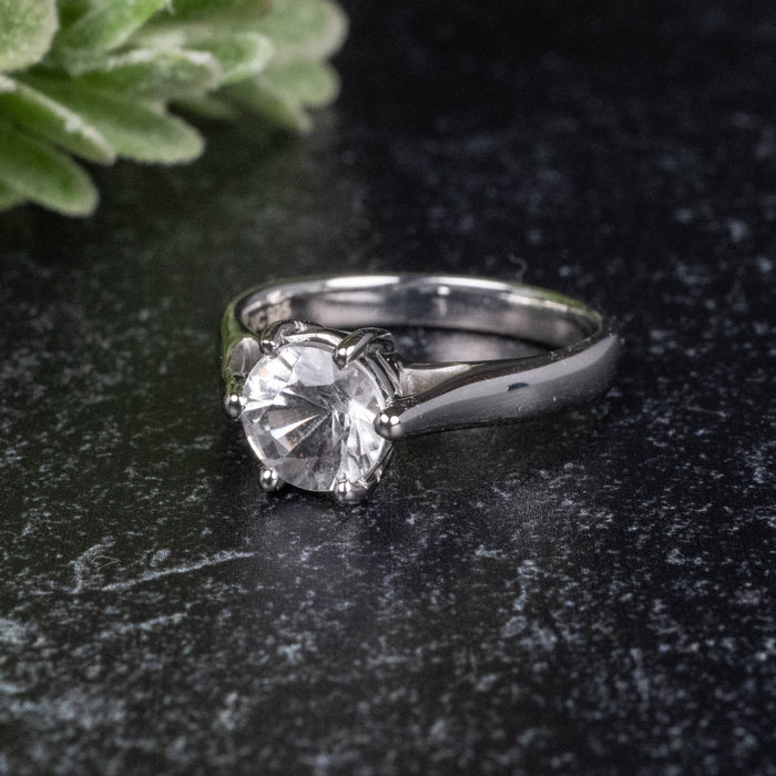 Phenakite Ring 6.60mm 0.90 ct Size 5 - InnerVision Crystals