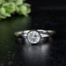 Phenakite Ring 6mm 0.61 ct Size 8 - InnerVision Crystals