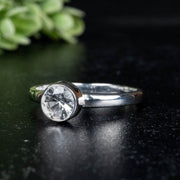 Phenakite Ring 6mm 0.66 ct Size 8 - InnerVision Crystals