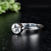 Phenakite Ring 6mm 0.75 ct Size 8 - InnerVision Crystals