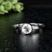 Phenakite Ring 6mm 0.75 ct Size 8 - InnerVision Crystals