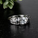 Phenakite Ring 6mm 0.80 ct Size 6.5 - InnerVision Crystals