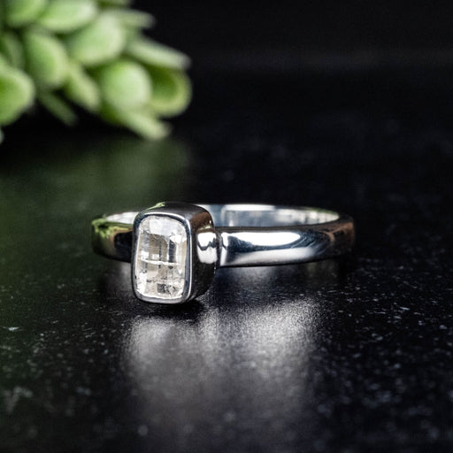 Phenakite Ring 6x4mm 0.73 ct Size 7 - InnerVision Crystals