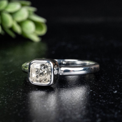 Phenakite Ring 6x5mm 1.10 ct Size 9 - InnerVision Crystals