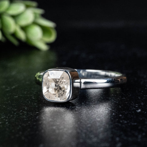 Phenakite Ring 6x5mm 1.12 ct Size 9 - InnerVision Crystals