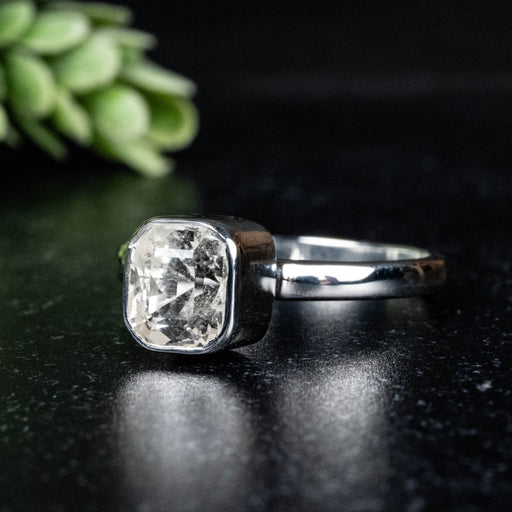 Phenakite Ring 7.5x7mm 2.14 ct Size 10 - InnerVision Crystals