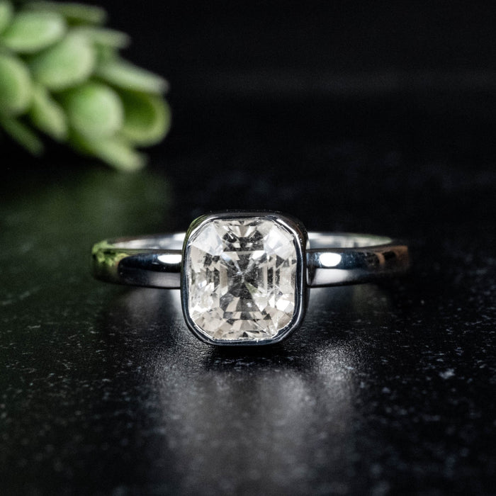 Phenakite Ring 7.5x7mm 2.14 ct Size 10 - InnerVision Crystals