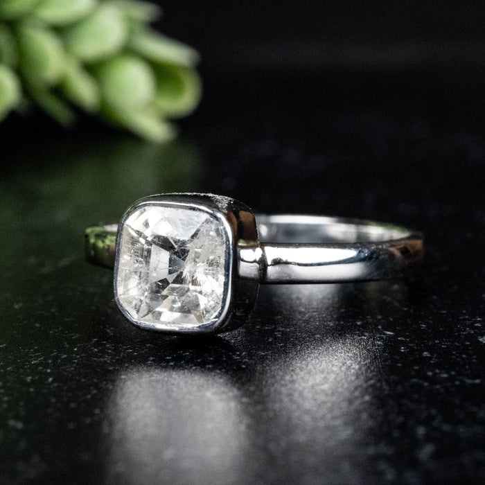 Phenakite Ring 7mm 2.18 ct Size 11 - InnerVision Crystals
