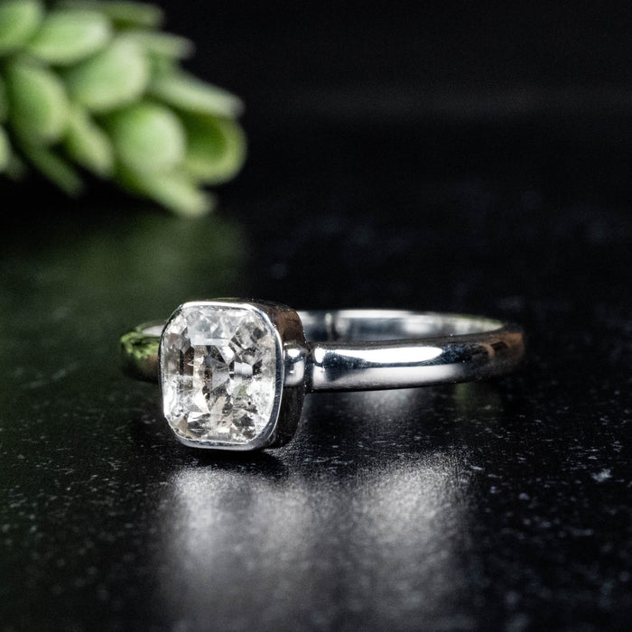 Phenakite Ring 7x6mm 0.94 ct Size 9 - InnerVision Crystals