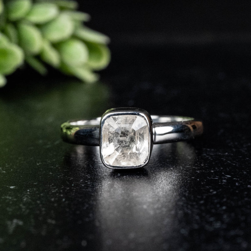 Phenakite Ring 7x6mm 1.31 ct Size 7 - InnerVision Crystals