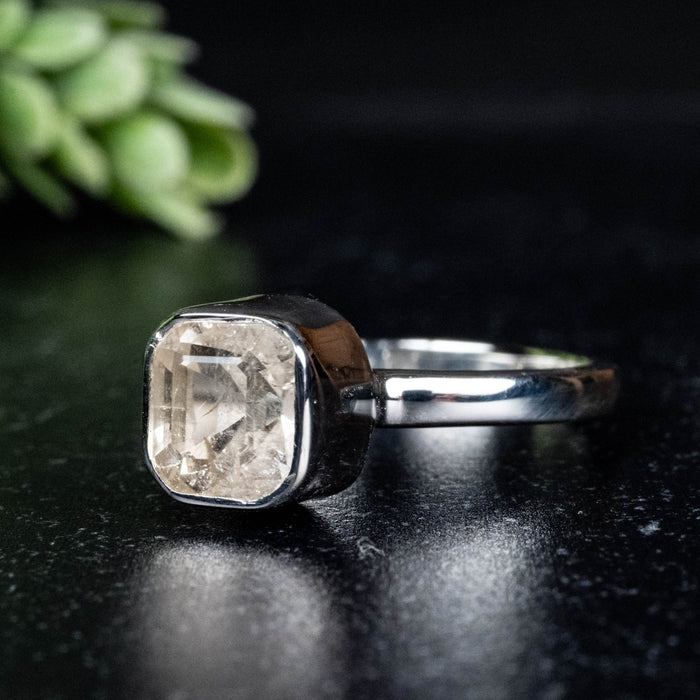 Phenakite Ring 8.5x7mm 1.73 ct Size 10 - InnerVision Crystals