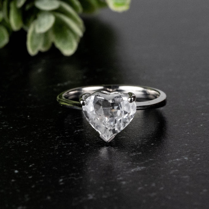 Phenakite Ring 8mm 1.50 ct Size 6 - InnerVision Crystals
