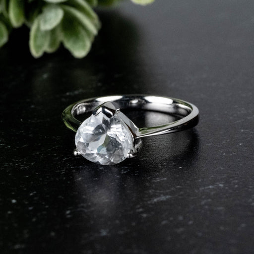 Phenakite Ring 8mm Size 1.50 ct Size 6.25 - InnerVision Crystals