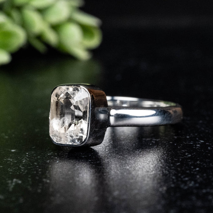 Phenakite Ring 8x6mm 1.58 ct Size 7 - InnerVision Crystals