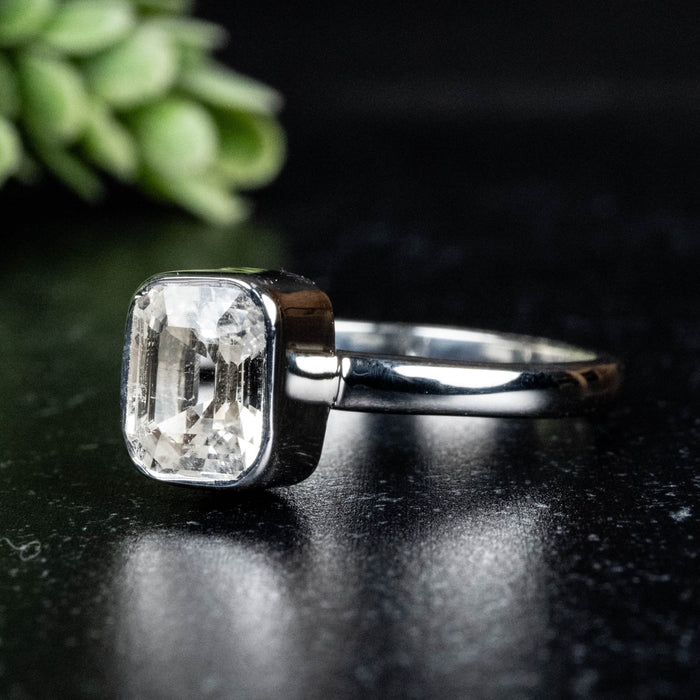 Phenakite Ring 8x6mm 1.86 ct Size 10 - InnerVision Crystals