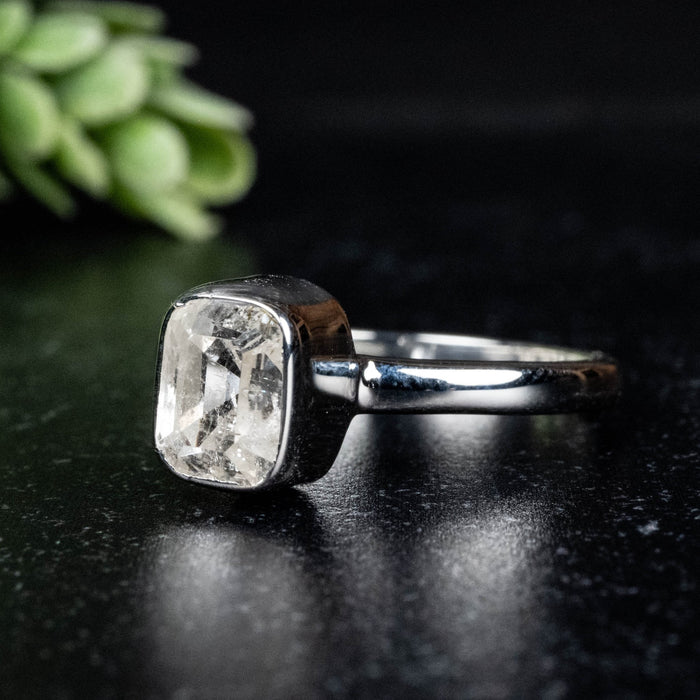 Phenakite Ring 8x6mm 1.98 ct Size 10 - InnerVision Crystals