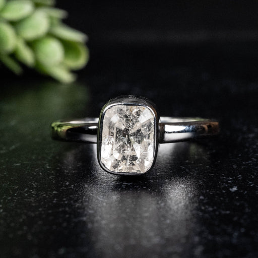 Phenakite Ring 8x6mm 1.98 ct Size 10 - InnerVision Crystals