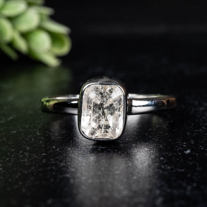 Phenakite Ring 8x6mm 1.98 ct Size 10 - InnerVision Crystals