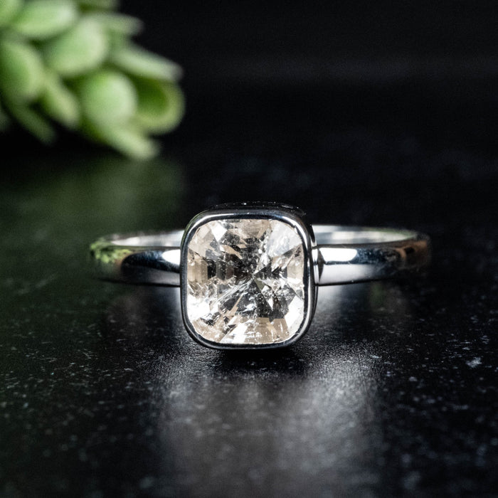 Phenakite Ring 8x7.5mm 2.79 ct Size 11 - InnerVision Crystals