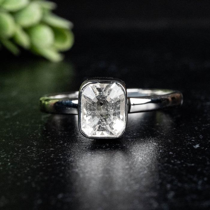 Phenakite Ring 8x7mm 2.22 ct Size 11 - InnerVision Crystals