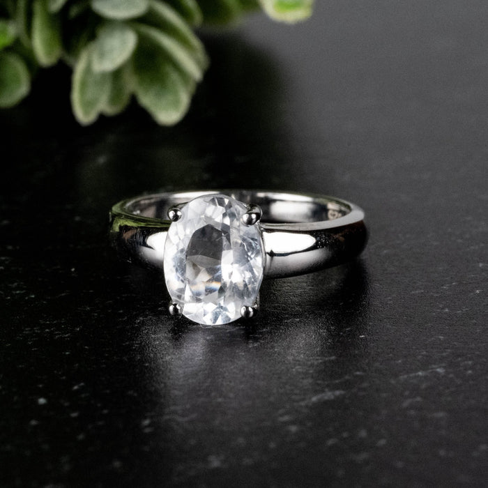 Phenakite Ring 9x6mm 1.75 ct Size 6 - InnerVision Crystals
