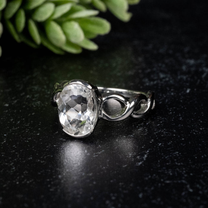 Phenakite Ring 9x7mm 1.75 ct Size 6 - InnerVision Crystals