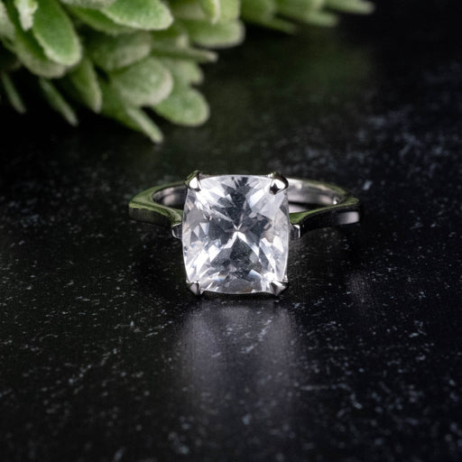 Phenakite Ring 9x8mm 3.20 ct Size 5.75 - InnerVision Crystals
