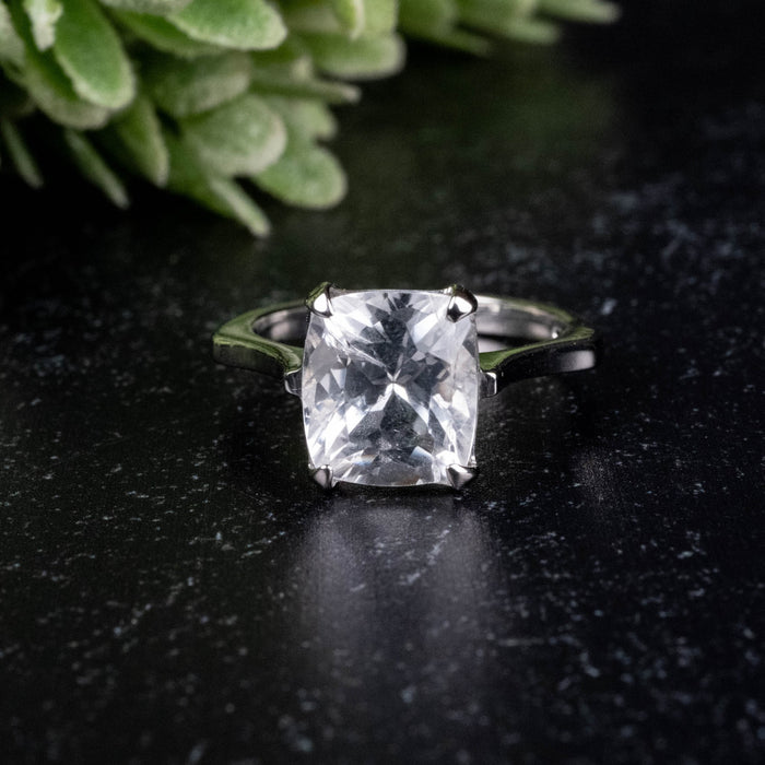 Phenakite Ring 9x8mm 3.20 ct Size 5.75 - InnerVision Crystals