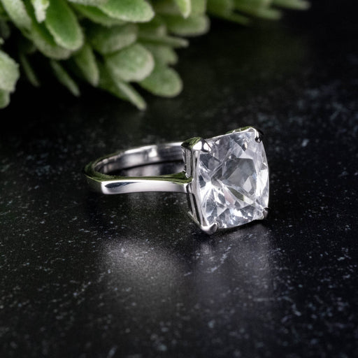 Phenakite Ring 9x8mm 3.20 ct Size 5.75 - InnerVision Crystals