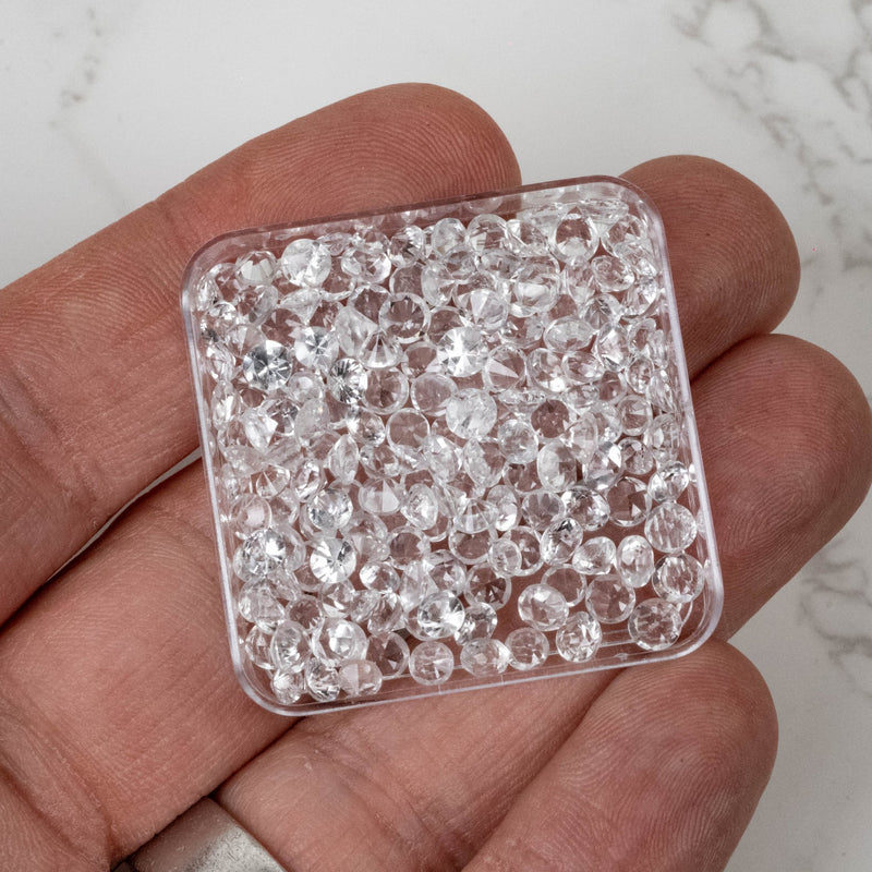 Phenakite Round Gemstone (Brazil) 3mm - 4.5mm | Wholesale Lot - InnerVision Crystals