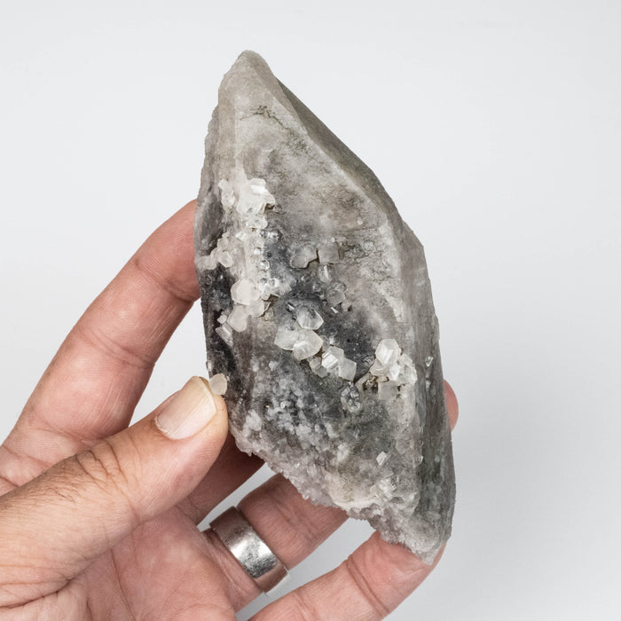 Phenakite on Smoky Quartz - Mt Antero, CO 335 g 127x55mm DT Self Healed