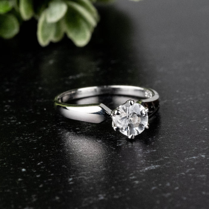 Phenakite Ring 5mm 0.45 ct Size 10