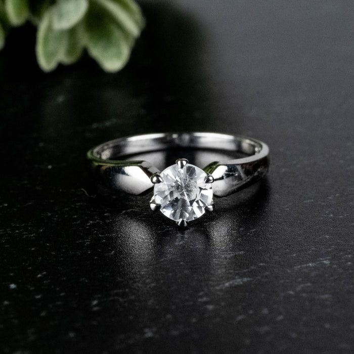 Phenakite Ring 5mm 0.45 ct Size 10