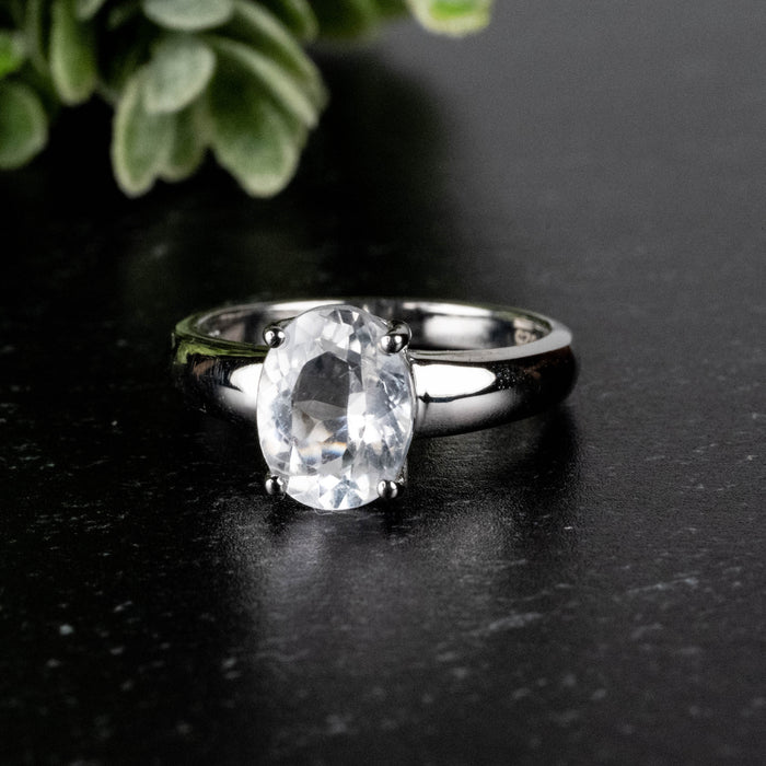 Phenakite Ring 9x6mm 1.75 ct Size 6