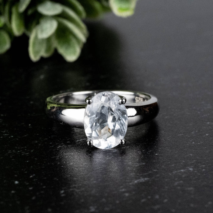 Phenakite Ring 9x6mm 1.75 ct Size 6