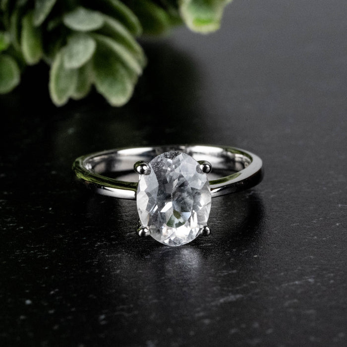 Phenakite Ring 9x7mm 1.85 ct Size 7