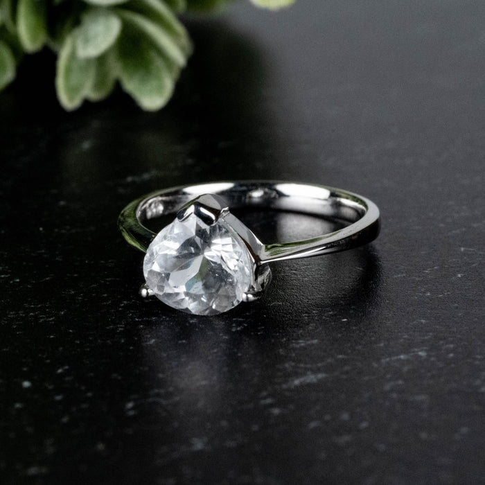 Phenakite Ring 8mm Size 1.50 ct Size 6.25