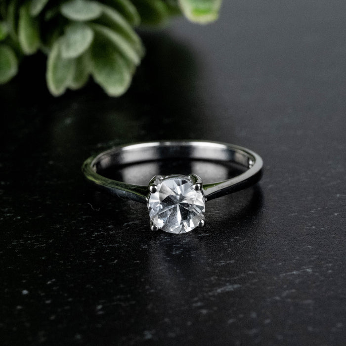 Phenakite Ring 5.3mm 0.55 ct Size 6.5