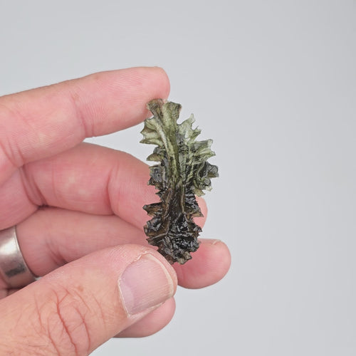 Moldavite Besednice Jezkovna 4.84 g 45x20x7mm AA+ - InnerVision Crystals