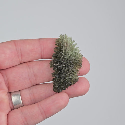 Moldavite Besednice Jezkovna 9.20 g 52x29x8mm Angel Chime AA - InnerVision Crystals