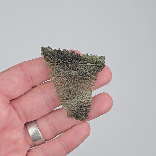 Moldavite Besednice Jezkovna 12.16 g 53x50x6mm Angel Chime AA - InnerVision Crystals