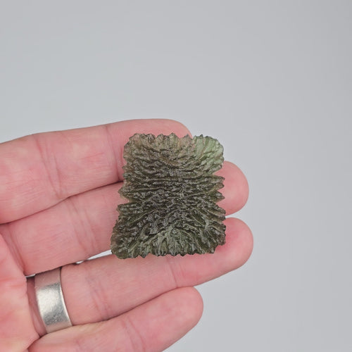 Moldavite Besednice Jezkovna 10.98 g 37x36x6mm Angel Chime AA - InnerVision Crystals