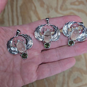 Libyan Desert Glass + Moldavite Scarab Pendant PRE-ORDER - InnerVision Crystals