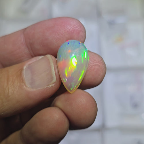 Ethiopian Opal 10.95 ct 23x13x7mm - InnerVision Crystals