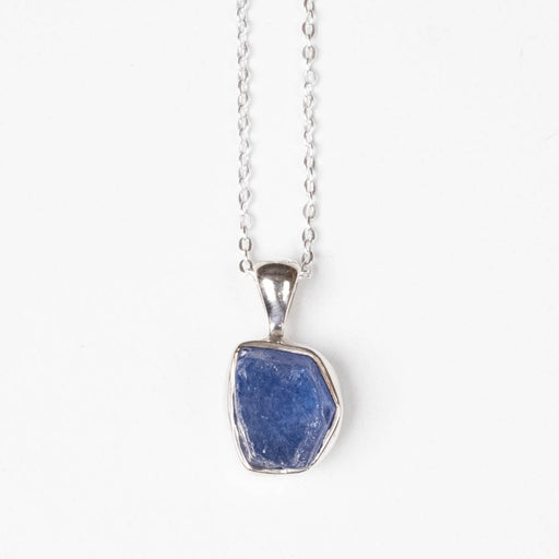 Raw Tanzanite Pendant + 18" Chain .925 Silver - InnerVision Crystals