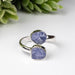 Raw Tanzanite Ring 5 - 7mm Adjustable .925 Silver - InnerVision Crystals