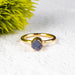 Raw Tanzanite Ring .925 Silver + 18k Gold - InnerVision Crystals
